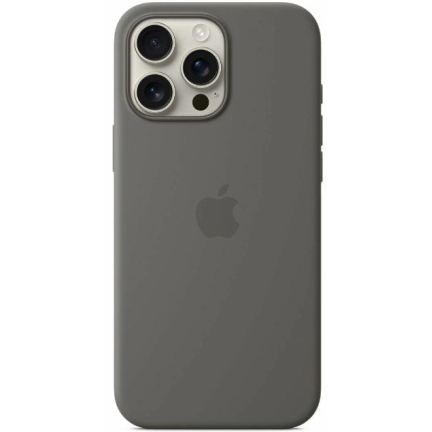 Чехол iPhone 16 Pro Max Silicone Case 360 Charcoal Gray Gray (Серый)
