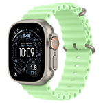 Apple Watch Ultra 3 (2025) 49mm Titanium Case / Neon Green Ocean Band