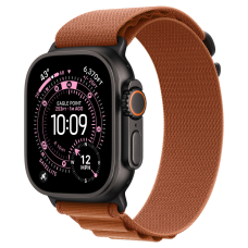 Apple Watch Ultra 3 (2025) 49mm Black Titanium Case / Terra Cotta Alpine Loop