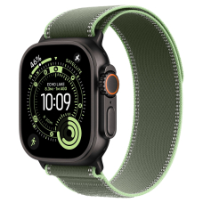 Apple Watch Ultra 3 (2025) 49mm Black Titanium Case / Green Neon Trail Loop