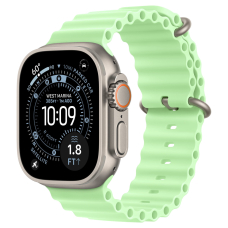 Apple Watch Ultra 3 (2025) 49mm Titanium Case / Neon Green Ocean Band
