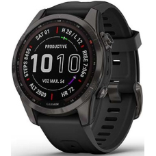 Garmin Fenix 7s Sapphire Solar Carbon Gray DLC Titanium / Black Band