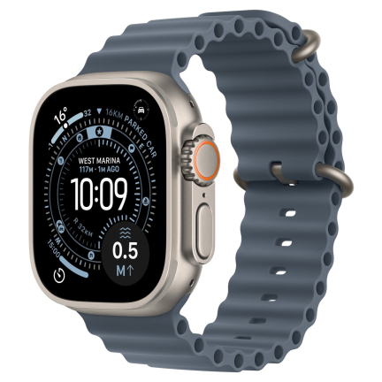 Apple Watch Ultra 3 (2025) 49mm Titanium Case /  Anchor Blue Ocean Band